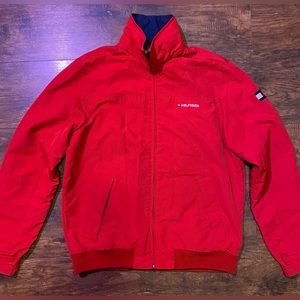 Tommy Hilfiger tech jacket, size Small, color red